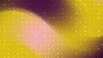 abstracts blinka punkt en dynamisk gul och lila lutning bakgrund med skimrande prickar skapar en modern design. video