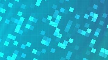 Arctic Blue Dynamic teal background with pixelated blocks and grid lines creating a modern digital texture effect. video