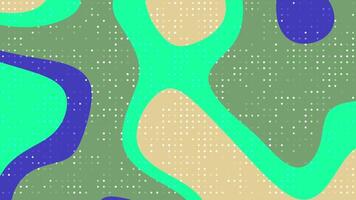 abstracts flytande blinka punkt dynamisk abstrakt bakgrund animering terar organisk former och en retro punkt matris mönster video