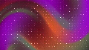 Abstracts Blink Dot Dynamic purple and orange background with sparkling light particles creating a fluid motion effect video