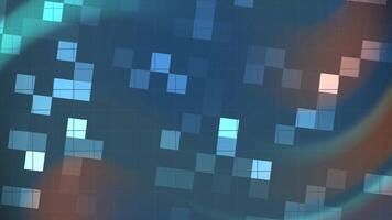 resumos piscar quadrado dinâmico abstrato pixel rede animação com luz chamas e movimento cria uma moderno pano de fundo video