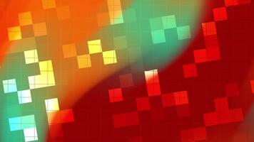 Antique Charm Dynamic colorful background animation with moving squares and a grid pattern, ideal for modern presentations. video