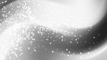 mjuk grå skikten elegant grå och vit lutning rörelse bakgrund med gnistrande bokeh lampor skapande en lugn atmosfär video
