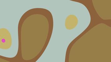 skiffer blå harmoni retro abstrakt animering med strömmande organisk former och ändring färger skapande en dynamisk bakgrund. video