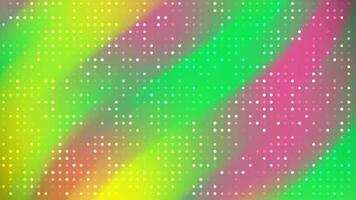 aurora värme dynamisk bakgrund animering med lysande prickar och färgrik lutning vågor skapande en modern bakgrund video