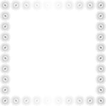 Hand drawn outer space template with empty space for your text. Saturn rectangle frame vector