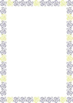 Turtle sketch empty frame. Cute cartoon illustration template with empty space for your text. Baby shower vector