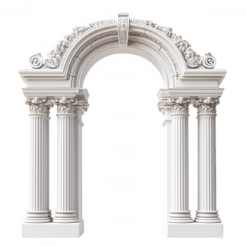 classico 3d icona architettonico elemento, Perfetto per aggiungendo un' toccare di eleganza e storia sfondo visivo progetti, per floreale ornamenti e trasparente con png
