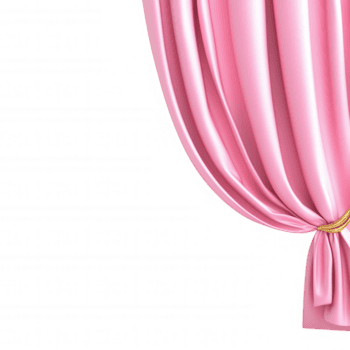 Luxurious pink fabric draping softly, delicate graceful folds and creating knot application transparent backdrop for versatile design against png