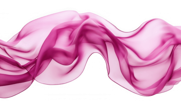 Soft pink fabric flowing floating elegant movement, with weightlessly against translucent backdrop, texture delicate highlighting and graceful draping png