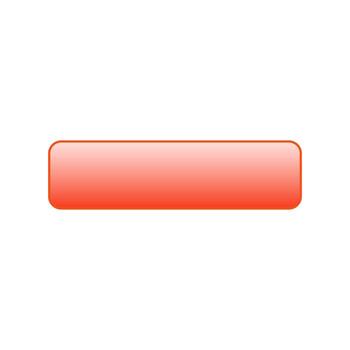Orange White Gradient UI Button Glossy Single Element for Web Mobile Design vector