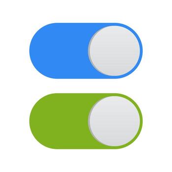 Radio Button Icons Set Flat, Line Filled Styles for UI and Web Forms vector