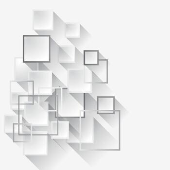 Abstract Geometric Shape Square Shape With Shadow Background Design. vector