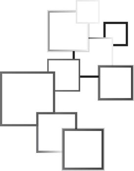 Abstract Square Shape Geometric Background Design. vector