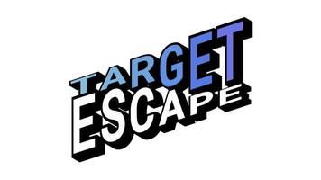 mål mot fly, 3d text animering i isometrisk se med motsatt ord rörelse slinga med djärv typografi effekter video