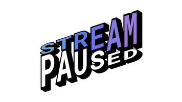 ström mot pausade, 3d text animering i isometrisk se med motsatt ord rörelse slinga med djärv typografi effekter video