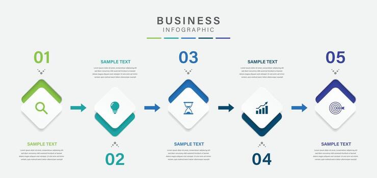 infographic label design with circle infographic template design and 5 options or steps. Can be used for process diagram, presentations, workflow vector