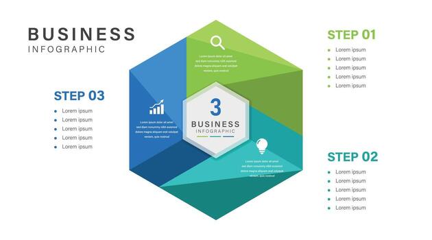 Venn diagram infographic geometric chart template for business start up presentation design. vector