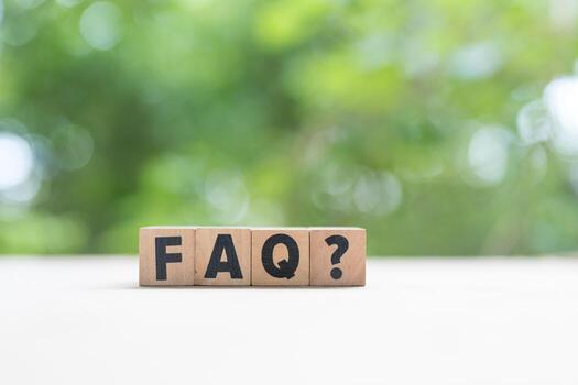 A FAQ text block. Creating an faq guide informative content bright environment photo