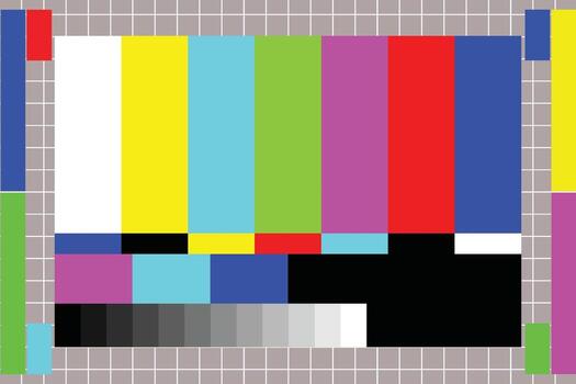 The TV has no signal Background colorful of TV has no signal vector