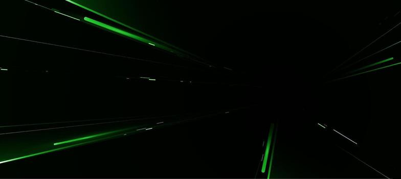 Futuristic digital neon speed lines technology background. glowing green lines. innovation background for tech event poster or presentation business vector