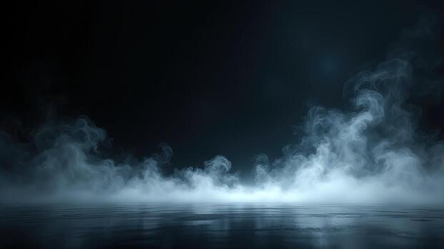 oscuro misterioso antecedentes con ahumado niebla y suave reflexiones foto