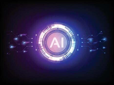 Artificial Intelligence Circuit Design And Line Analysis vector