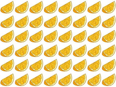 moderno sin costura agrios verano brillante modelo. limón rebanadas en incluso filas fondo, textura de amarillo agrio Fresco Fruta para impresión en tela, envase papel, limonada embalaje. vector