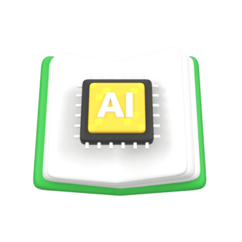 profundo Aprendendo isolado 3d render ícone ilustração png