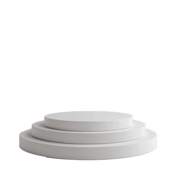 minimo bianca 3d podio con arrotondato arco fondale per Prodotto Schermo su trasparente sfondo png