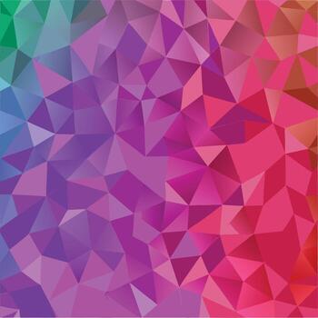 Colorful abstract geometric low poly pattern with gradient transition vector