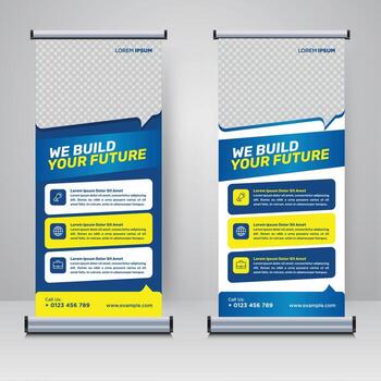 Banner displaying build your future message vector