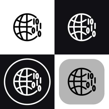 Global AI Network - Artificial Intelligence vector