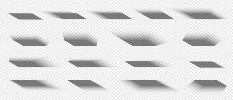 Box shadow mockup with isolated drop effect. Light overlay and edge gradation on background. Great for 3D object display, tab designs or product forms. vector