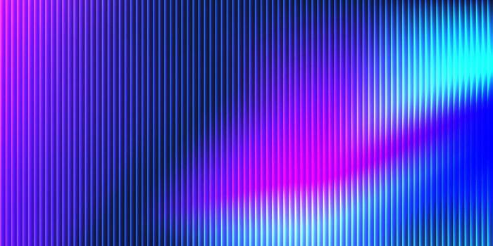 fractal acanalado vaso con brillante púrpura y azul gradientes resumen vertical modelo con holográfico brillar. ideal para y2k tecnología diseños, futurista carteles o prismático telones de fondo vector