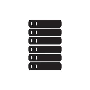 apilado red servidores ilustración en blanco antecedentes representando datos almacenamiento y conectividad vector