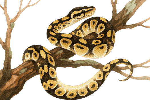 uma serpente é sentado em uma ramo png