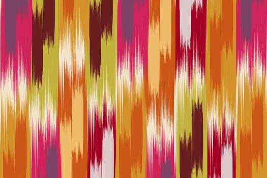 resumen ikat tejido un vistoso texturizado resumen ikat Arte modelo diseño. Uzbekistán ikat resumen. vector