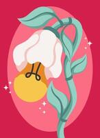 antinatural botánico lámpara ilustración vector