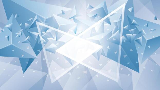 Modern Light blue 3d triangle polygon background, Abstract Geometric triangles background. Triangle shapes design. Creative ideas for business presentations vector