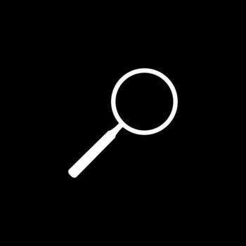 silueta de el lupa, aumentador vaso, lata utilizar para pictograma, aplicaciones, sitio web, logo gramo, botón, símbolo de icono, o gráfico diseño elemento. vector