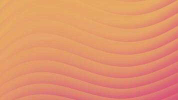 abstrato laranja e Rosa ondulado linhas com sutil gradientes. ideal para dinâmico fundos, moderno desenhos, digital arte, cartazes, e branding projetos. video