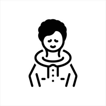 Solid icon toddle vector