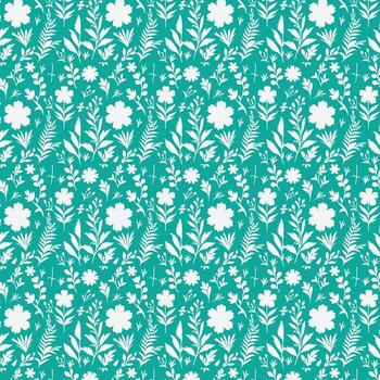 sencillo botánico geométrico modelo en blanco antecedentes vector