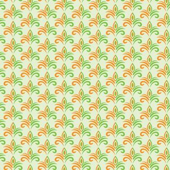 Floral Geometry Pattern Design in vector