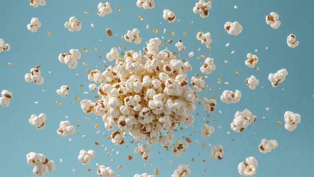 Popcorn falling from the sky photo