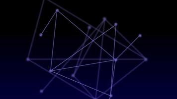 resumen azul degradado red. animado partículas flotante conexiones video