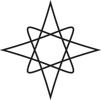 Abstract geometric shapes with vibrant color gradients and a distinctive silhouette vector