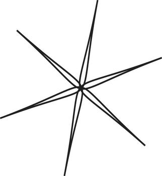 Abstract geometric pattern with vibrant color accents and silhouette element vector