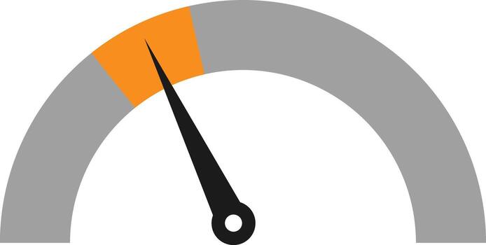 Speedometer icons. satisfaction barometer. Measuring gauge indicator. power level indicator sign. tachometer signs. credit rating indicator vector